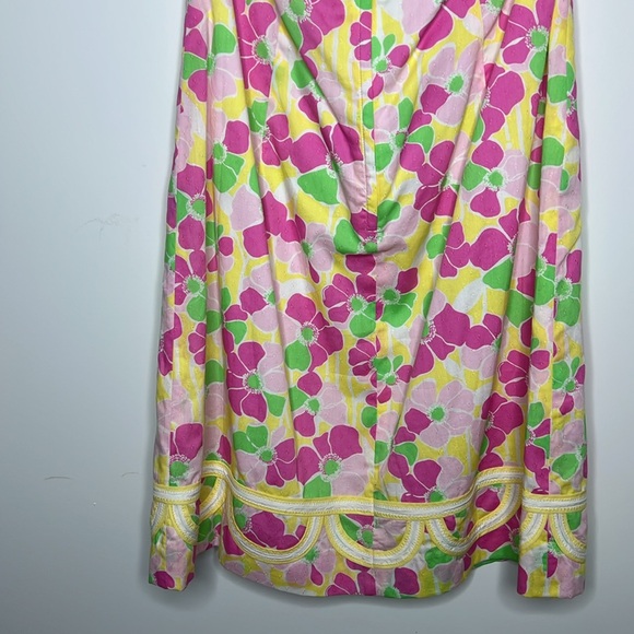Lilly Pulitzer Pink and Green Floral Midi Dress - Picture 9 of 10